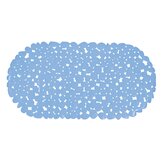 MSV protiskluzová podložka do vany GALETS, světle modrá PVC, 99 x 39 cm