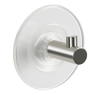 Spirella háček s přísavkou SUKI, průhledný, PVC, nerez ocel, 60 mm