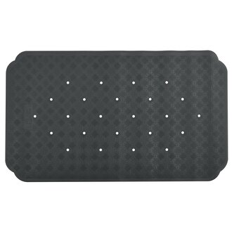 Spirella protiskluzová podložka do vany RUBY, tmavě šedá, přírodní kaučuk, 70 x 40 cm