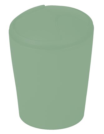 Spirella výklopný odpadkový koš MOVE, bazalkově zelená, plast, 2 L