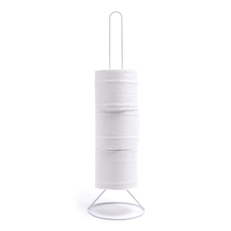 MSV stojan na toaletní papíry ROLL TOWER, bílý, ocel