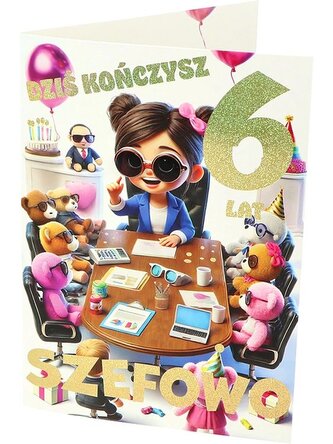 Karnet A B6 6 urodziny, szefowa RD-010