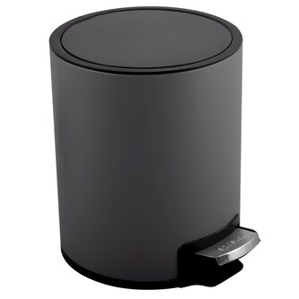 Spirella pedálový odpadkový koš RIKU, matná šedá, ocel, 3 L