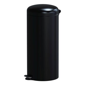Pedálový odpadkový koš Doman Freedom Fresh 30 l, lakovaná ocel, černá