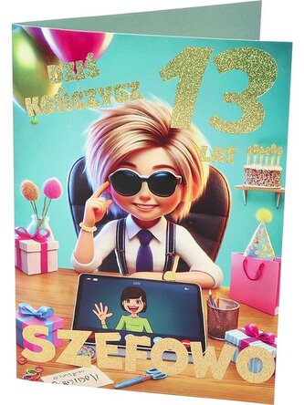 Karnet A B6 13 urodziny, szefowa RD-024