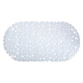 MSV protiskluzová podložka do vany GALETS, bílá, PVC, 99 x 39 cm
