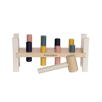 PETITE&MARS Hračka dřevěná Big Bang Wood of Mars 12m+ Aurora Pink