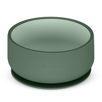 PETITE&MARS Miska dvoubarevná silikonová Take&Match Misty Green 6m+