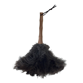 MSV prachovka z pštrosího peří s bambusovou rukojetí, 33 cm