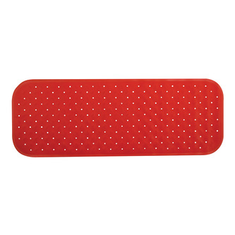 MSV protiskluzová podložka do vany CLASS Premium, červená, SBS kaučuk, 36 x 97 cm
