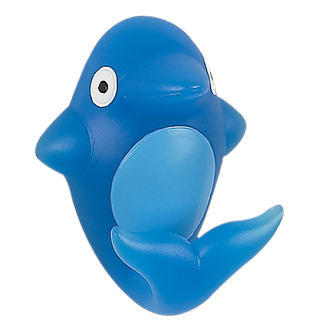 Spirella dětský háček FLIPPER, delfín, modrý, polyresin, samolepící, 50 x 60 mm