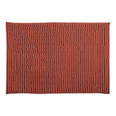 MSV koupelnová předložka CHENILLE, terakota, mikrovlákno, protiskluzová, 50 x 80 cm