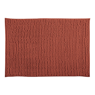 MSV koupelnová předložka CHENILLE, terakota, mikrovlákno, protiskluzová, 50 x 80 cm
