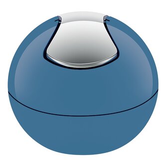 Spirella mini výklopný odpadkový koš BOWL, modrý, plast, 1 L