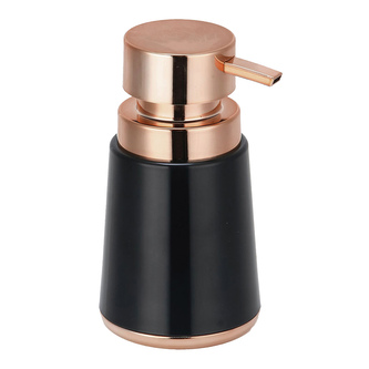 MSV dávkovač mýdla LENA, černý, měděný, plast, 280 ml