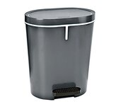 Denox Oval pedálový odpadkový koš 25 l, plast, antracitový