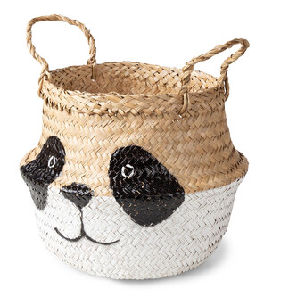 Compactor dětský koš na hračky BELLY S - Panda, pletený z mořské trávy, 25 x 24 cm Compactor dětský koš na hračky BELLY S - Panda, pletený z mořské trávy, 25 x 24 cm