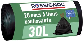 Sáčky do koše 30 L, Rossignol Bagy 99138 balení 20 ks, černé, 23 µm