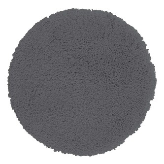 Spirella kulatá koupelnová předložka HIGHLAND, tmavě šedá, mikrovlákno, průměr 60 cm