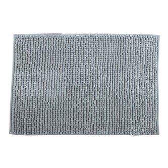 MSV koupelnová předložka CHENILLE, světle šedá, mikrovlákno, protiskluzová, 40 x 60 cm