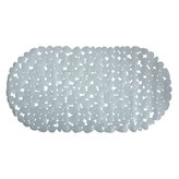 MSV protiskluzová podložka do vany GALETS, šedá, PVC, 35 x 68 cm
