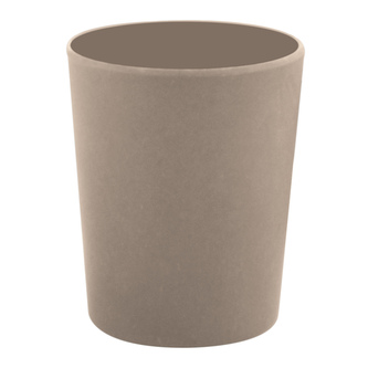 Spirella kelímek na kartáčky TAKEO, šedo-hnědý, bambusová vlákna