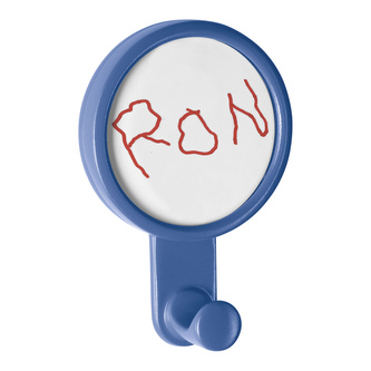 Spirella dětský háček RON, modrý, ABS, samolepící, 70 x 106 mm