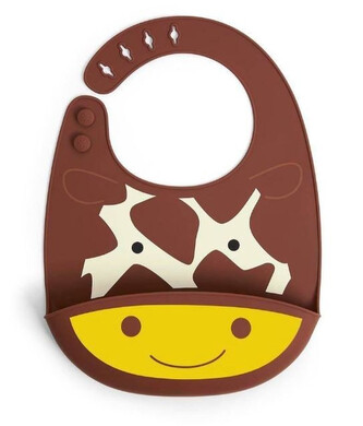 SKIP HOP Zoo Bryndák silikonový Žirafa 6m+