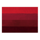 Spirella koupelnová předložka FOUR, červená, polyester, protiskluzová, 55 x 65 cm