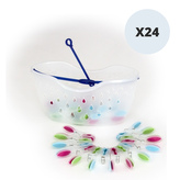 MSV košík s 24 ks kolíčků ANTI-UV, plast, 8,3 cm