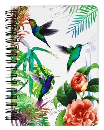 Notes na spirále s ptáky