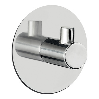 Spirella kulatý samolepící háček METI, lesklá nerezová ocel, průměr 50 mm