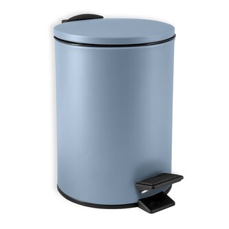Spirella pedálový odpadkový koš ADELAR, matná mlhově modrá, ocel, 3 L