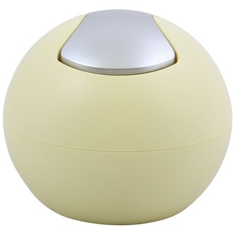 Spirella mini výklopný odpadkový koš BOWL MATT, matný žlutý, plast, 1 L