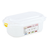 Denox gastronádoba GN1/9 s víkem GASTRONOX, 65 mm, polypropylen, objem 0,6 L, hermetická