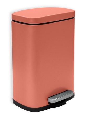 Spirella pedálový odpadkový koš AKIRA, matná terakota, ocel, 5 L