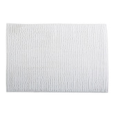 MSV koupelnová předložka CHENILLE, bílá, mikrovlákno, protiskluzová, 60 x 90 cm