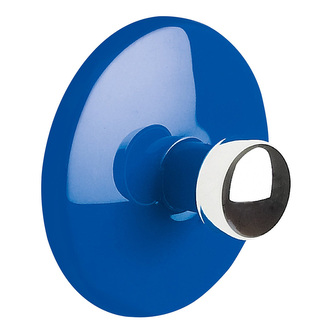 Spirella samolepící háček BOWL, modrý, ABS, průměr 50 mm