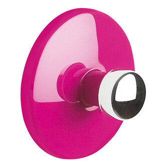 Spirella samolepící háček BOWL, růžový, ABS, průměr 50 mm