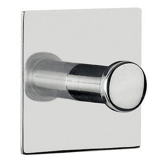 Spirella hranatý háček na ručníky PUNT-Square, lesklá nerez ocel, samolepící, 45 x 45 mm