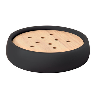 Spirella mýdlenka SVEN, černá, polyresin, dřevo