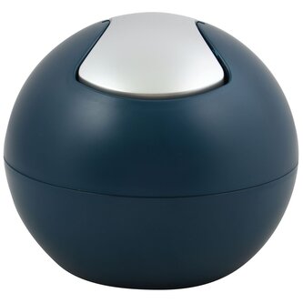 Spirella mini výklopný odpadkový koš BOWL MATT, matný petrolejový, plast, 1 L