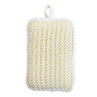 MSV exfoliační sisalová houba SISAL, bílá, obdélníková