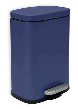 Spirella pedálový odpadkový koš AKIRA, matná modrá, ocel, 5 L