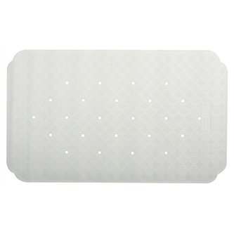 Spirella protiskluzová podložka do vany RUBY, bílá, přírodní kaučuk, 70 x 40 cm