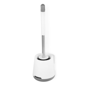 Compactor silikonová WC štětka MAGIC BROS, na zeď - bez vrtání, samolepící, bílý plast