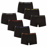 7PACK pánské boxerky Jack and Jones černé (12165587) XL