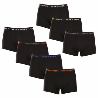 7PACK pánské boxerky Jack and Jones černé (12165587) XL