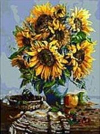 Mozaika diamentowa słoneczniki 30x40cm