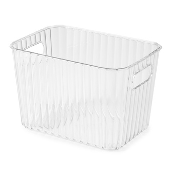 Compactor úložný organizér WAVE BOX - M, PET plast, 19 x 17 x 16 cm, průhledný